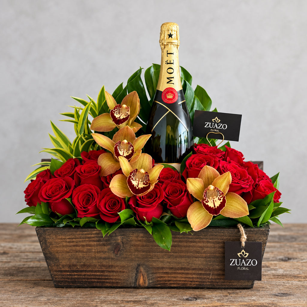 Moet and Roses