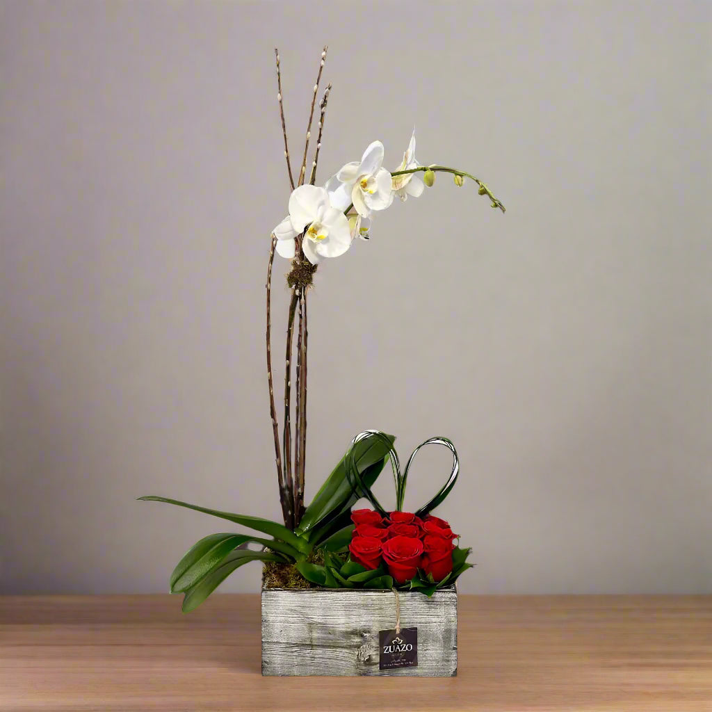 Phalaenopsis and Roses