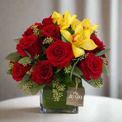Roses and Cymbidiums Orchids