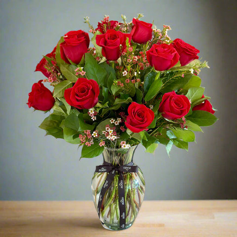 Two Dozen Classic Red Roses