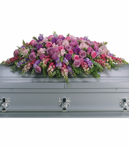 Lavender Casket Spray