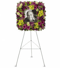 Mosaic of Memories Square Easel Wreath