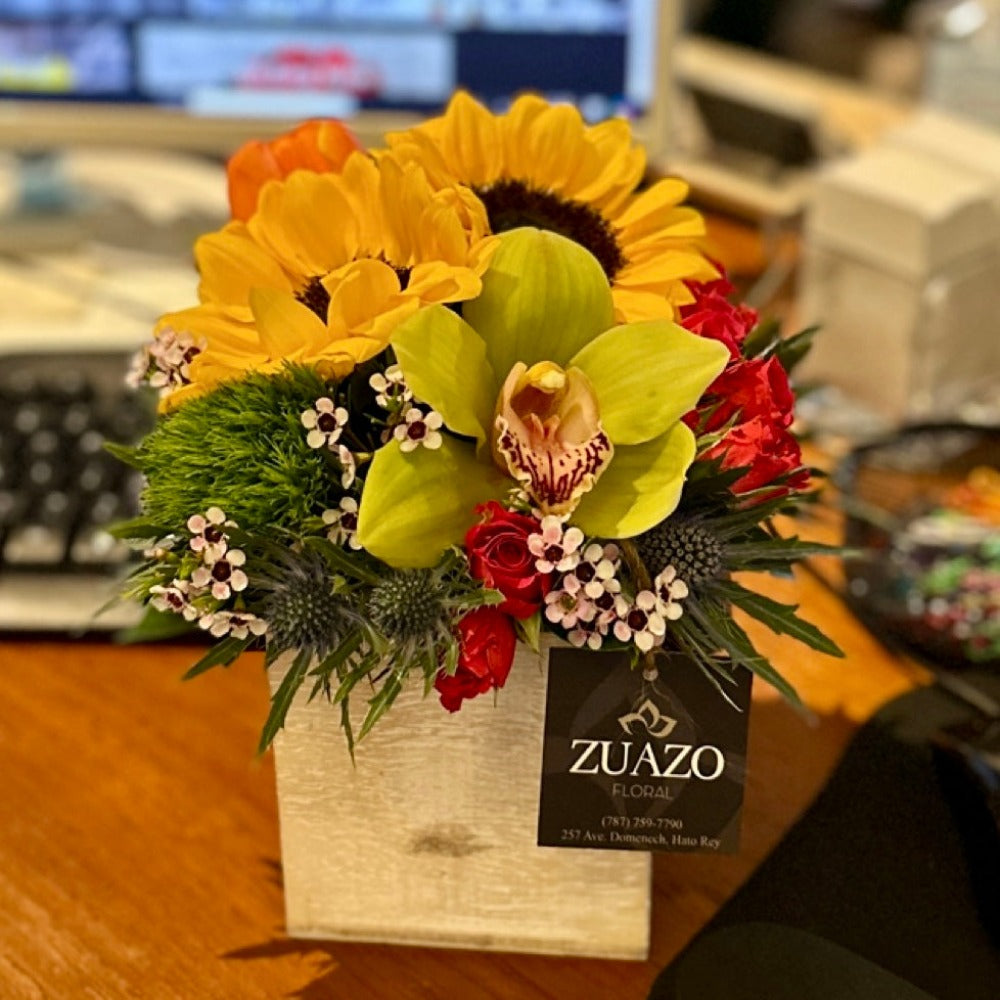 Sunflower Desk Mix Bouquet – Zuazo Floral