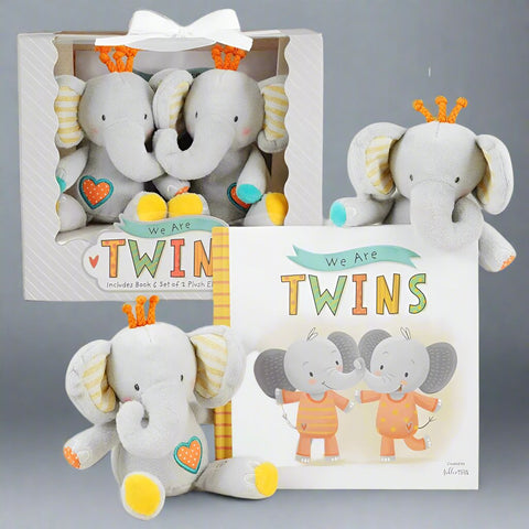 Plush Twin Elephants