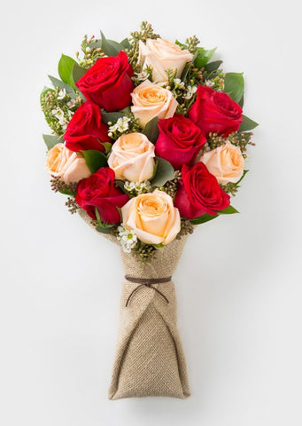 Two Colors Rose Bouquet